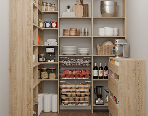 Dakota Closets walk in pantry