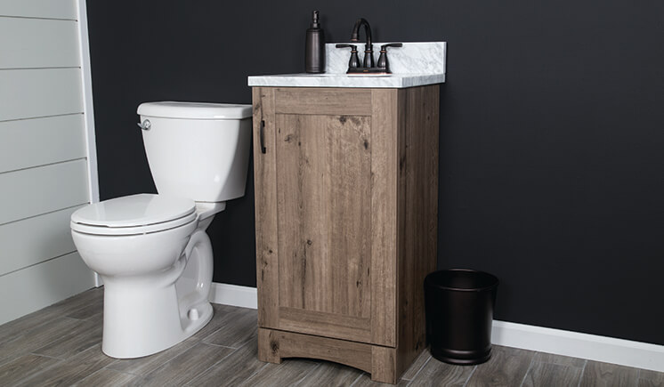 Dakota Vanity Barndoor Cottage Scene